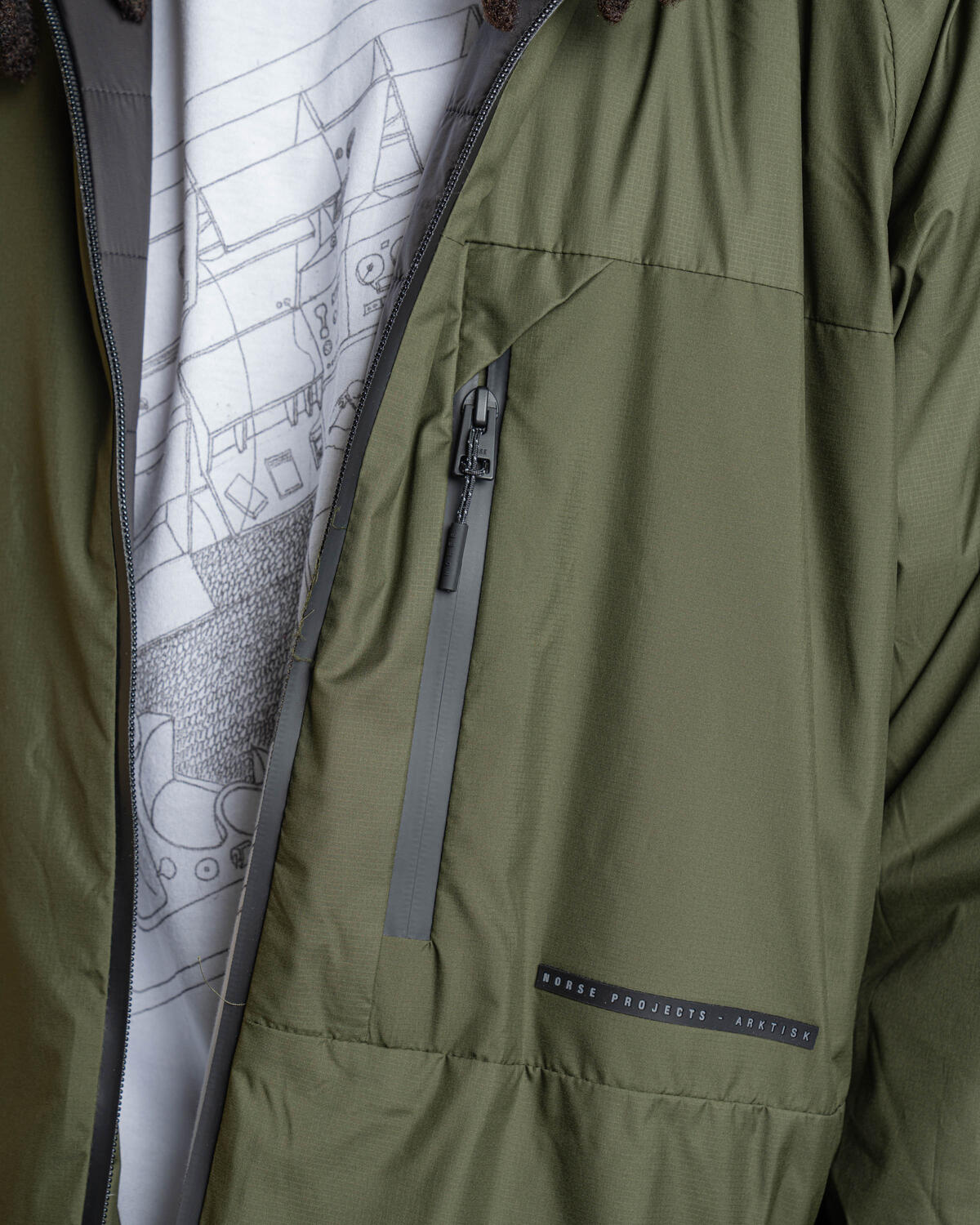 Norse Projects Pertex Quantum Midlayer Shirt | N55-0594-8017